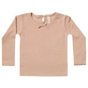 Quincy Mae Pointelle Long Sleeve 18-24M Blush